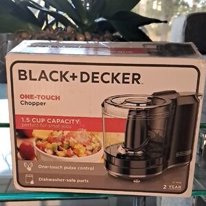 Black & Decker One-Touch Chopper, Black and Red